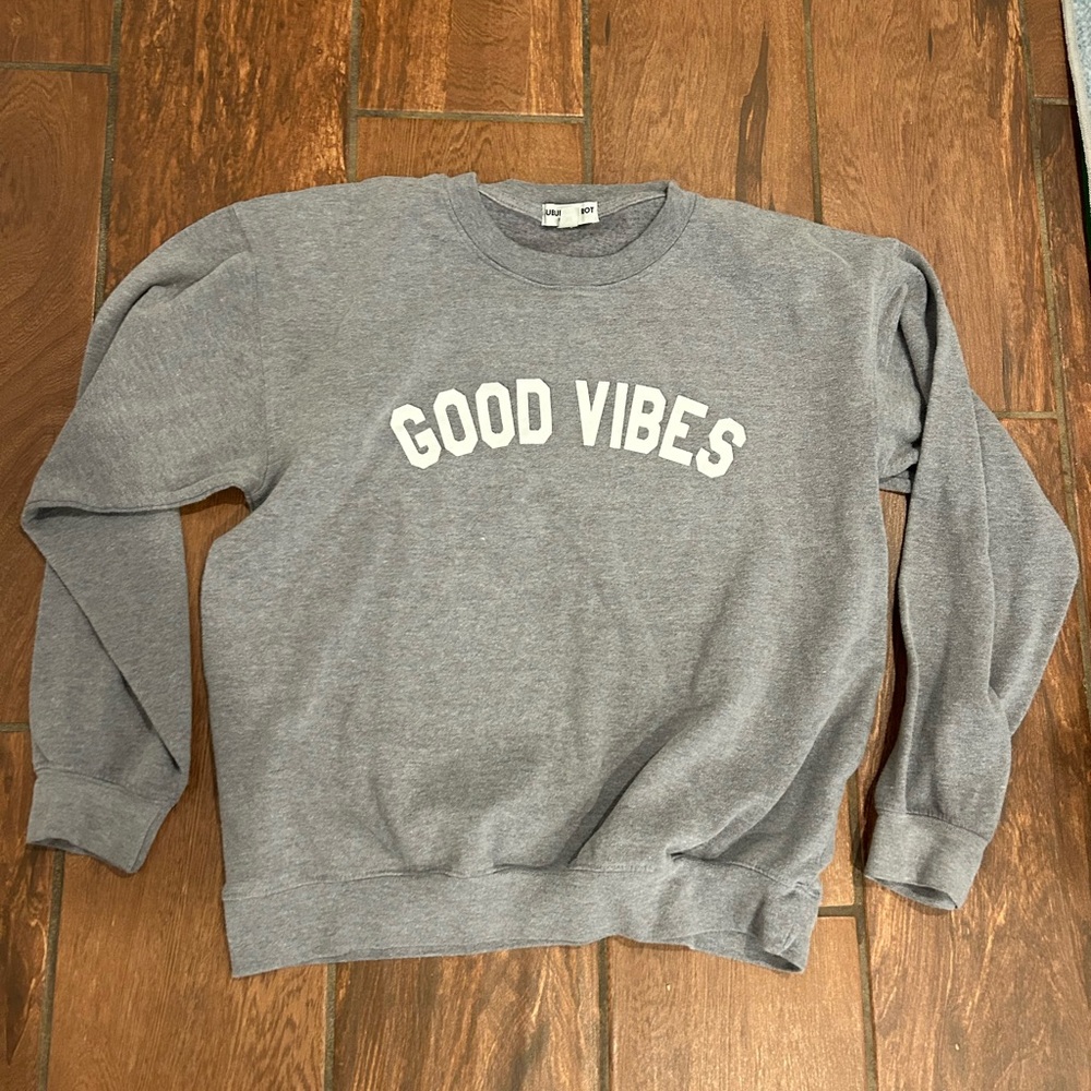 Sub_urban riot size M gray good vibes sweatshirt
